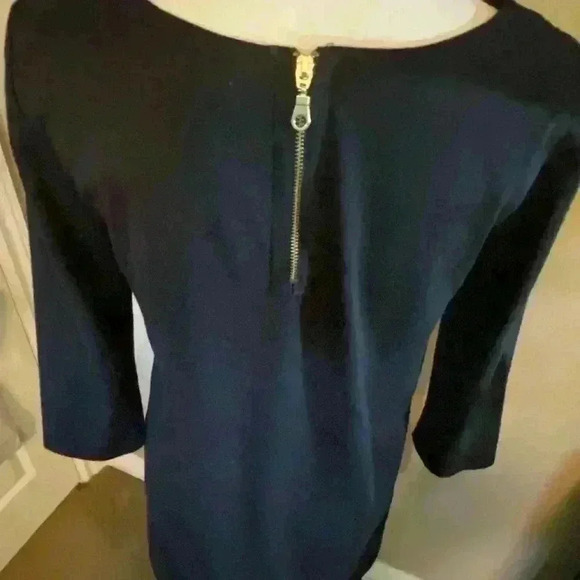 H&M Womens Black Classic Midi Longer sleeve comfortable velour small Dress - Picture 3 of 10